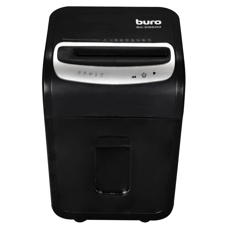 Шредер (уничтожитель) Buro Office BU-S1602M 5 ур. секр, 16 лист,30 лтр., CD