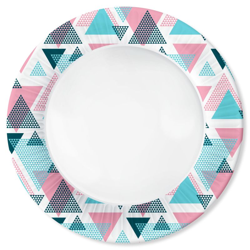 превью Тарелка одноразовая Геометрия, 6 шт/уп, d=230 мм, 297160