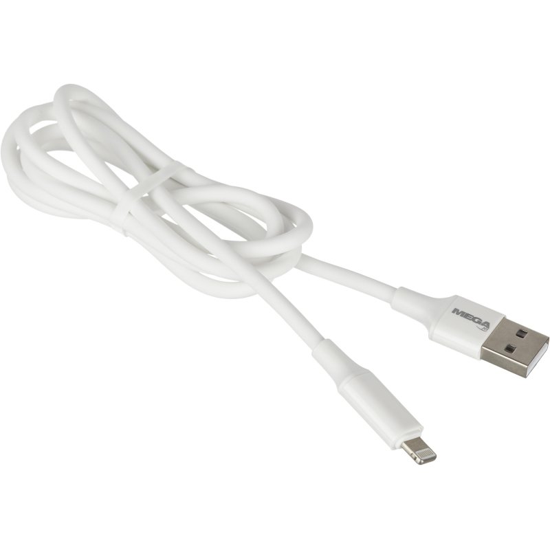 превью Кабель ProMega U28, 2.4A, 1м, USB - Lightning, TPE, силикон, белый