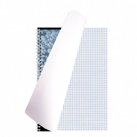 Тетрадь А4, 120 л., BRAUBERG гребень, клетка, обложка картон, «Seasons»
