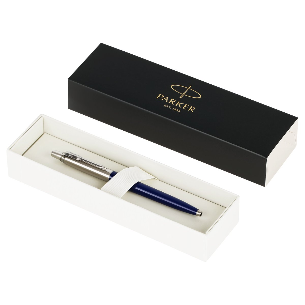 Ручка шариковая Parker «Jotter Originals Recycled Navy CT» синяя, 1.0мм, кнопочн., подарочная упаковка