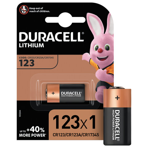 превью Батарея Duracell CR123 ULTRA 3V литий, для фотоапп. бл/1