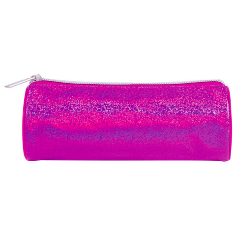 Пенал-тубус BRAUBERG, мягкий, «Glitter Pink», 20×7×7 см, 229017