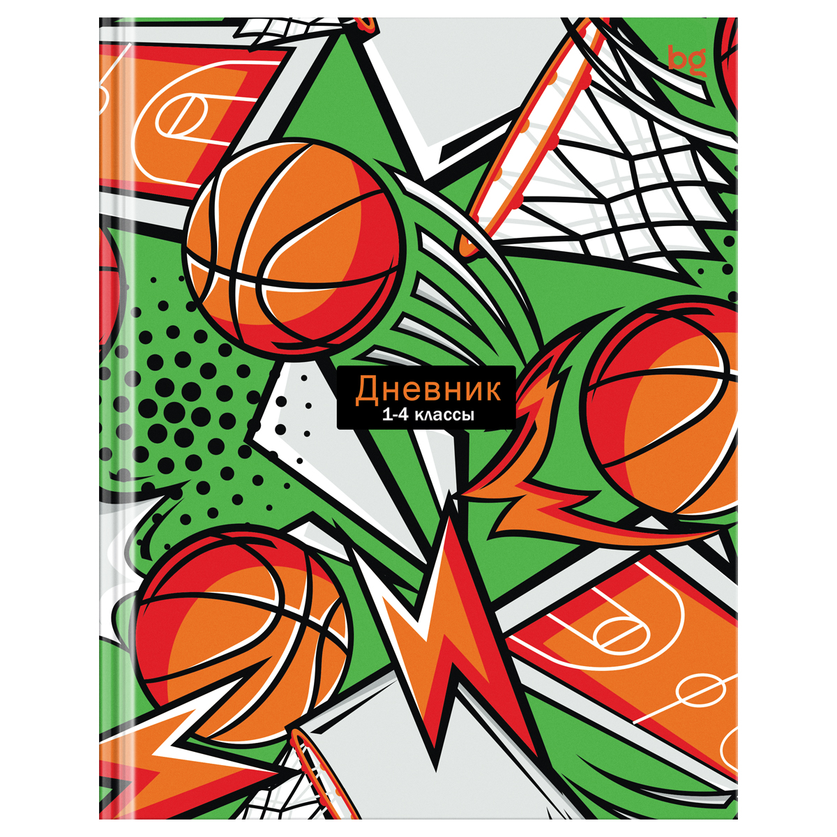 превью Дневник 1-4 кл. 48л. (твердый) BG «Sports sketch», глянцевая ламинация