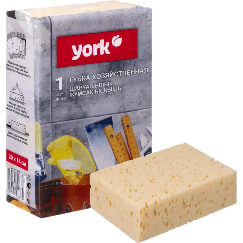 превью Губка для уборки York поролон 20x14 см