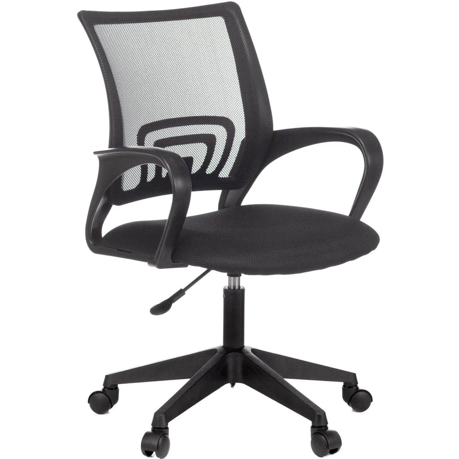 превью Кресло офисное Easy Chair 396 LT чёрное (сетка/ткань, пластик)