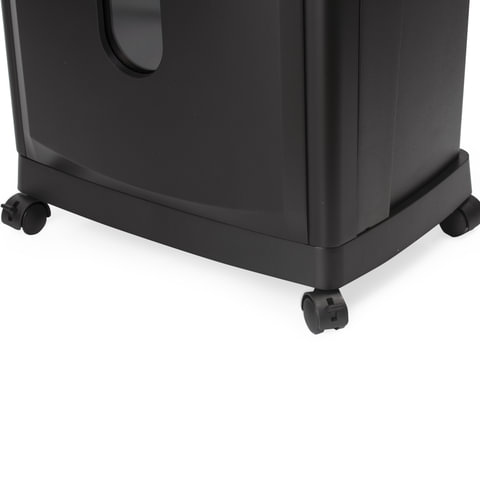 Уничтожитель (шредер) BRAUBERG S18-S для 3-5 человек, бесшумный, 2 ур. секр., 6 мм, 18 листов, 28 л, скобы, карты, CD