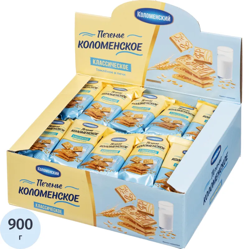 превью Печенье сахарное Коломенский классическое (30 штук по 30 г)