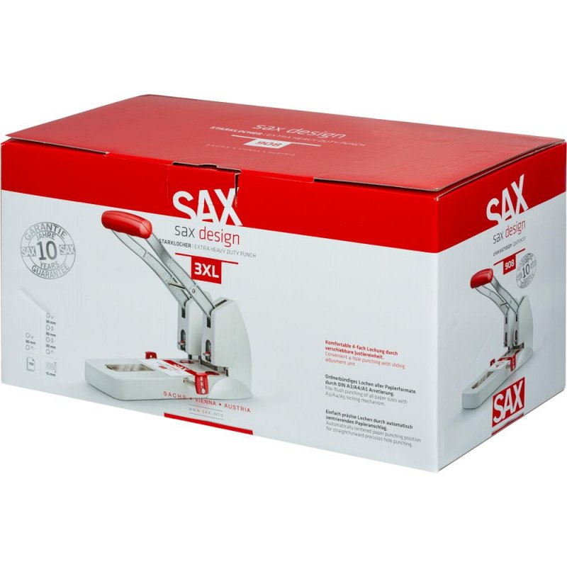 Дырокол Sax Design 908 до 150 листов серый