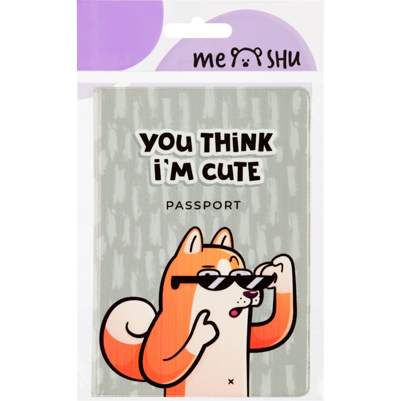 Обложка для паспорта MESHU «Cute», ПВХ, 2 кармана