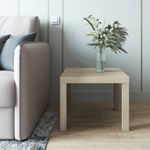 Стол журнальный «Лайк» аналог IKEA (550×550х440 мм)дуб светлый