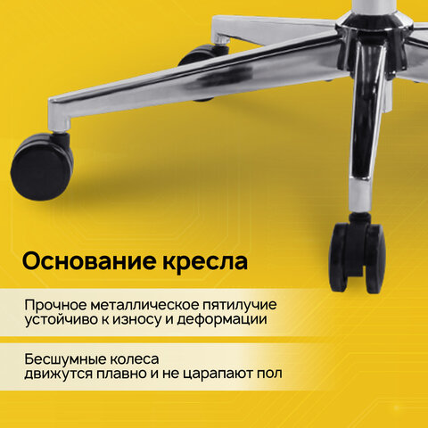 Кресло BRABIX PREMIUM «Evolution ER-700», подножка, слайдер, синхромеханизм, сетка, черное