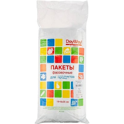 Пакет фасовочный Знак качества ПНД 7 мкм 18+8×35 см (1000 штук в упаковке)