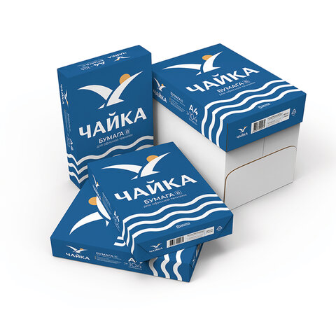 Бумага офисная А480 г/м2500 л. марка ВЧАЙКАРоссия162% (CIE)