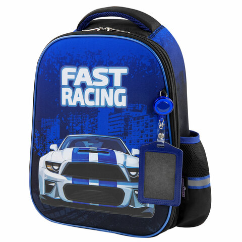 Ранец ЮНЛАНДИЯ LIGHT, 2 отделения, «Speedy car», 38×29х16 см