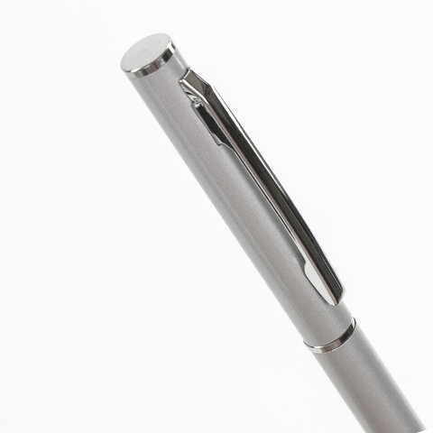 Ручка бизнес-класса шариковая BRAUBERG «Delicate Silver», корпус серебристый, узел 1 мм, линия письма 0.7 мм, синяя