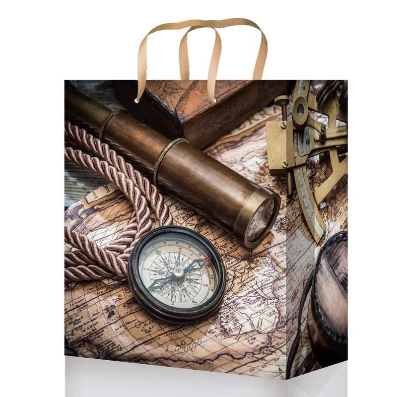 Пакет подарочный ламинированный (32×26×14 см, 10 штук в упаковке, L305/306/307/308/309)