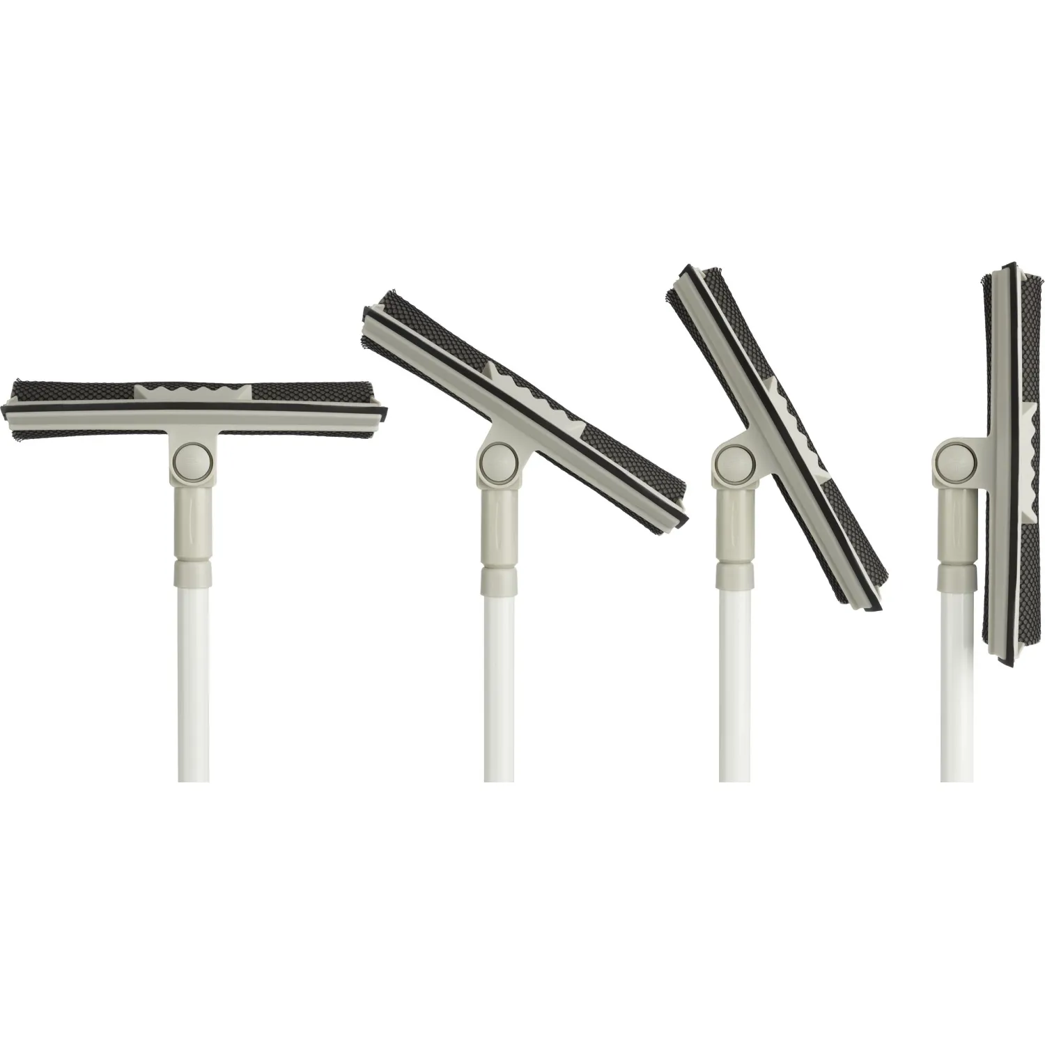 Швабра двухстороняя 25см д/мытья окон Luscan Prof с телескоп. рукоят 120см