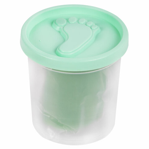 Пластилин-тесто для лепки BRAUBERG KIDS, 4 цвета, 560 г, пастельные цвета, крышки-штампики