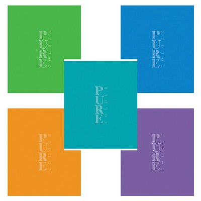 Тетрадь А5 48 л., HATBER-ECO скоба, офсет №2 ЭКОНОМ, клетка, обложка картон, PUREcolour (микс), 092115