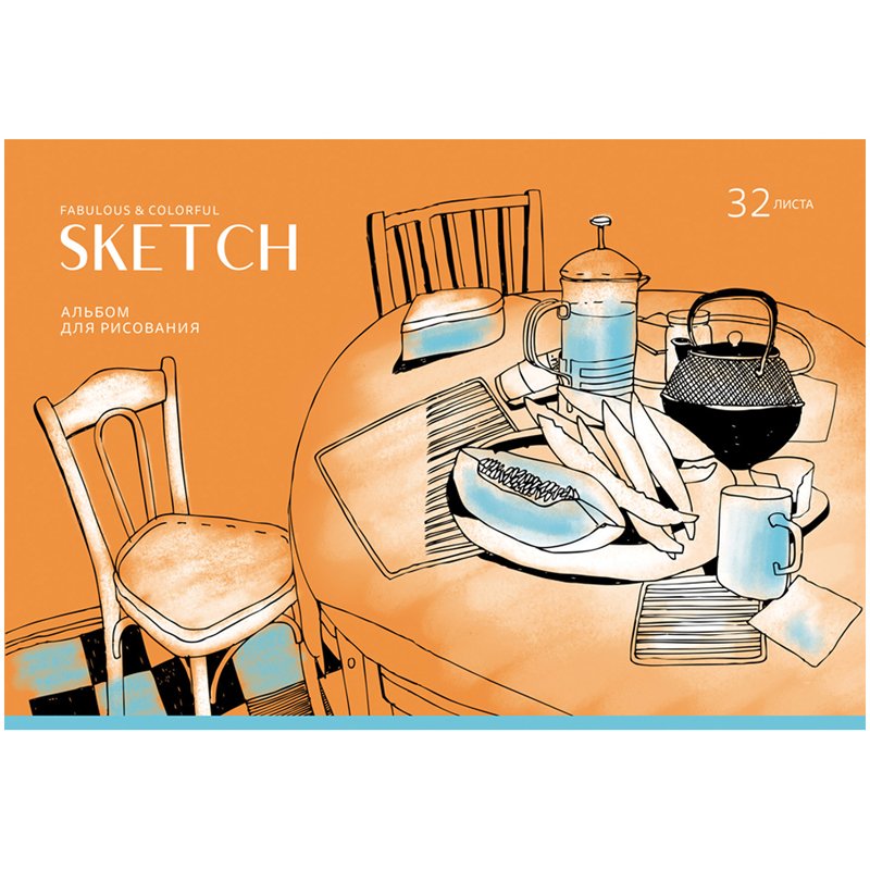 Альбом для рисования 32л., А4, на скрепке BG «Sketch»