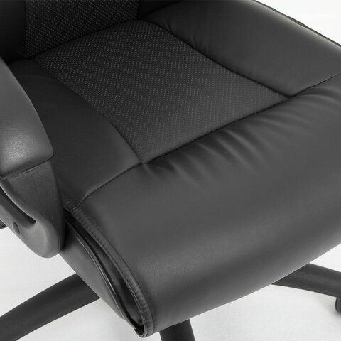 Кресло офисное BRABIX PREMIUM «Work EX-513», экокожа, черное