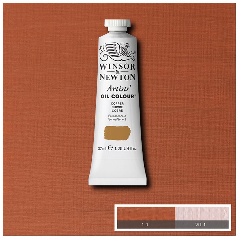 Краска масляная профессиональная Winsor&Newton «Artists' Oil», медный