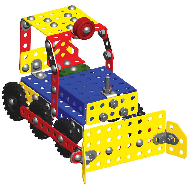 Конструктор металлический цветной Мульти-Пульти «Самоделкин С-80», 80 моделей, 307 эл., пластик. Коробка