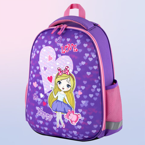 Ранец ПИФАГОР EVA BASIC, 1 отделение, «Fancy girl», 39×30х16 см