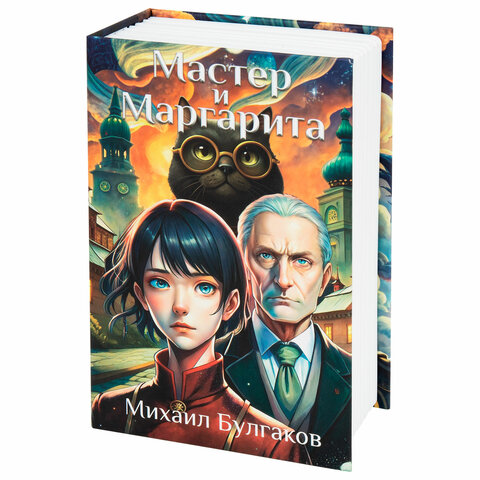 Сейф-книга «Мастер и Маргарита»55×115х180 ммкодовый замокBRAUBERG291361