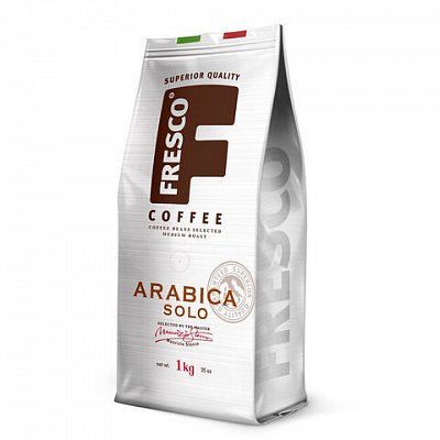 Кофе в зернах FRESCO «Arabica Solo»1000 гзерновакуумная упаковка