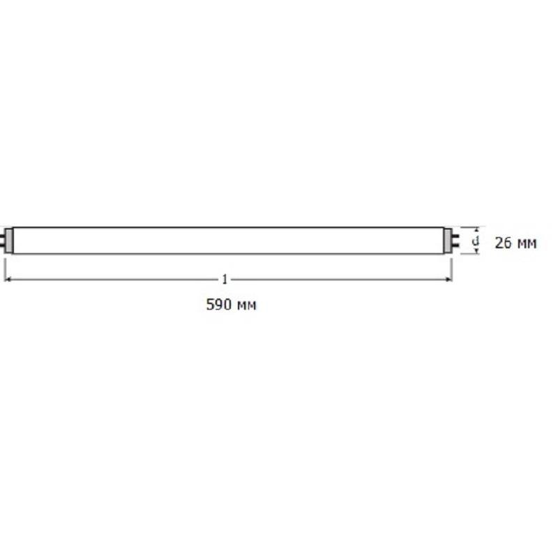 Лампа люминесцентная Osram Lumilux L 18W/865 18 Вт G13 T8 6500 К (4008321581280, 25 штук в упаковке)