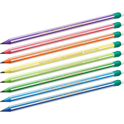 Карандаш ч/г Bic «Evolution Stripes» HB, с ластиком, заточен., пластиковый