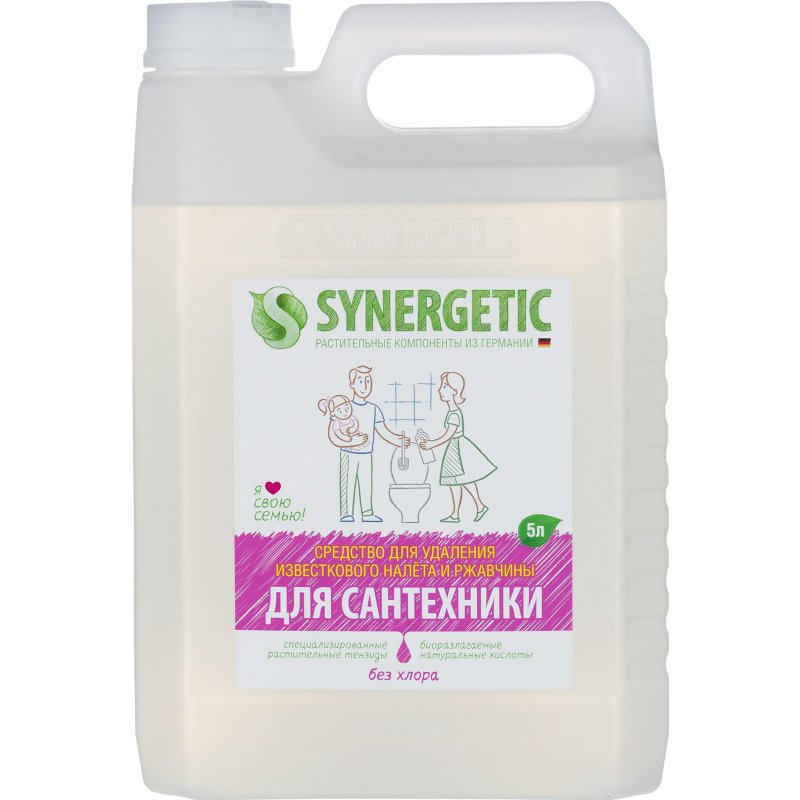Средства для сантехники и дезинфекции Synergetic концентрированное 5 л