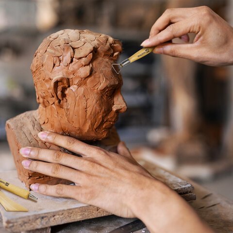 Набор инструментов для лепки и моделирования, 30 шт. в скрутке, BRAUBERG ART CLASSIC