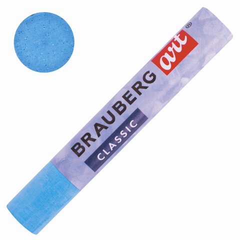 Пастель масляная художественная BRAUBERG ART «CLASSIC», УТОЛЩЕННАЯ, 12 цветов, круглое сечение