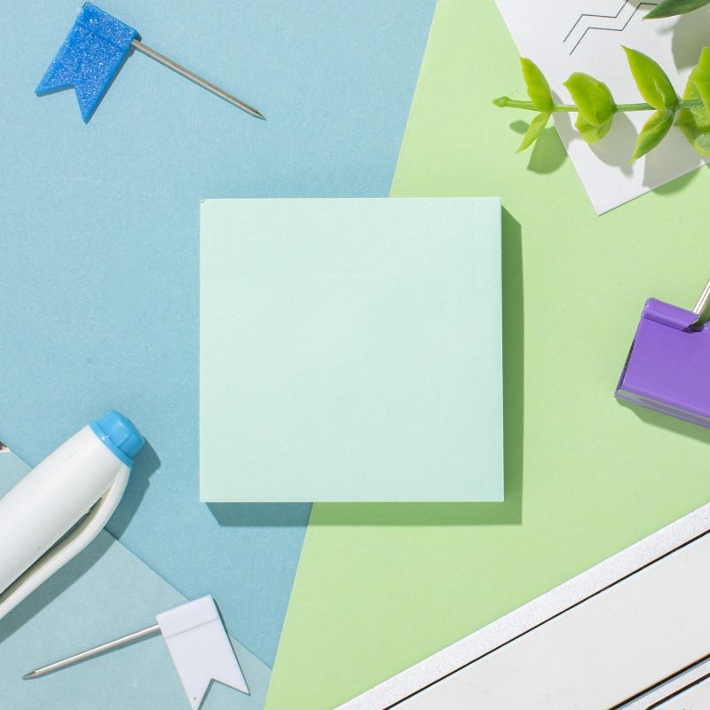 Стикеры ATTACHE Bright colours с клеев. краем 51×51 салатовый 100л