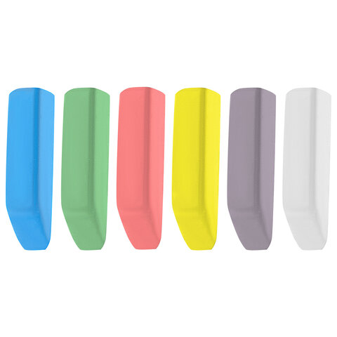 Мел в ведерке для рисования на асфальте 22 штуки, ПИФАГОР, цветной квадратный УТОЛЩЕННЫЙ