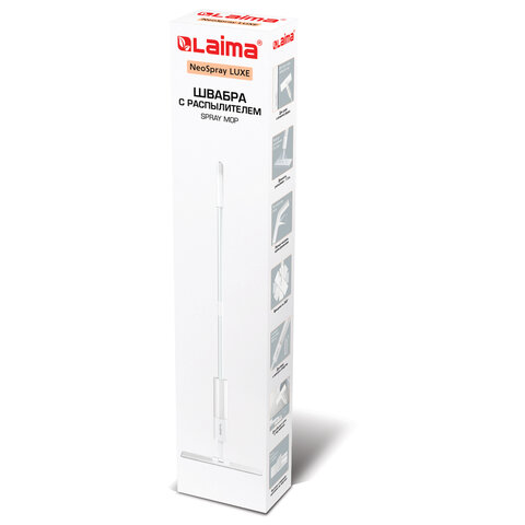 Швабра с распылителем NeoSpray luxe2 насадки T-Clean из плотной микрофибрыскребокLAIMA609147