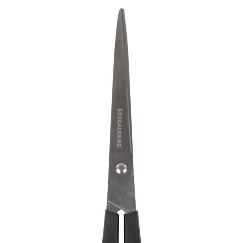 Ножницы BRAUBERG «Standard» 180 мм, классической формы, черные, 237096