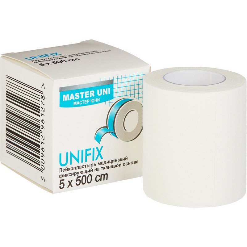 превью Лейкопластырь Master Uni 5×500 см на тканевой основе