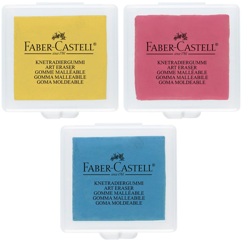 Ластик Faber-Castell (клячка) в ассортименте 40×35×10 мм