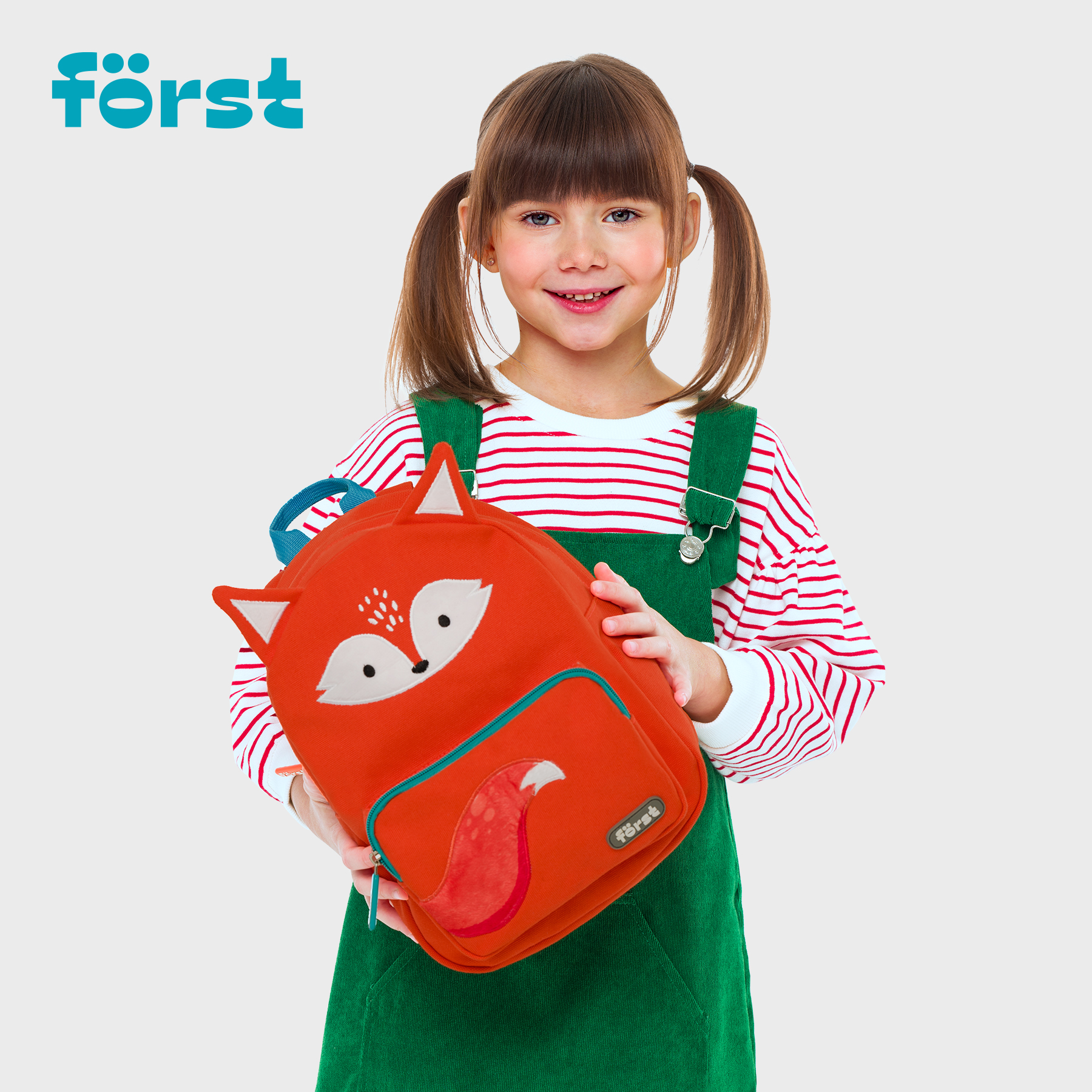 Рюкзак Först F-Kids «Fluffy Fox» 30×23×13см, 1 отделение, уплотненная спинка
