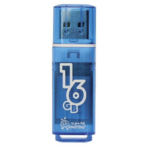 превью Флеш-память SmartBuy Glossy series 16GbUSB 2.0 голубая