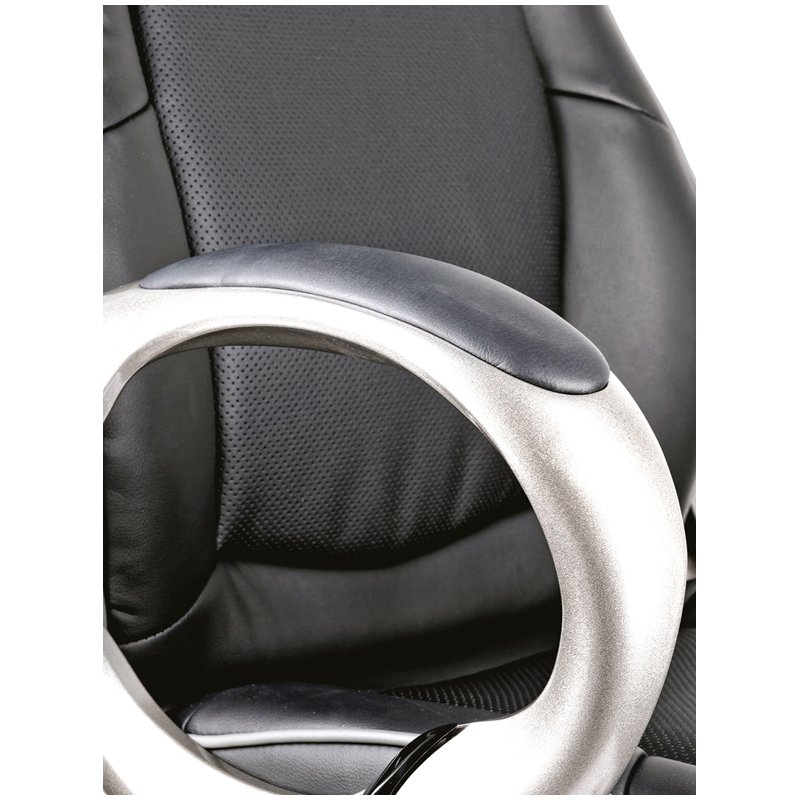 Кресло игровое Helmi HL-S01 «Apex», экокожа черная, серая вставка