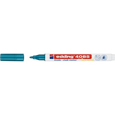 Маркер меловой Edding 4085 синий металлик 1-2 мм