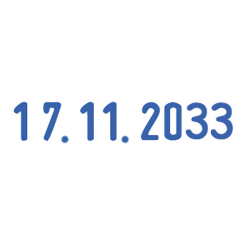 Датер-мини месяц цифрами, для банка, оттиск 20×4 мм, синий, TRODAT 4810 BANK, корпус черный