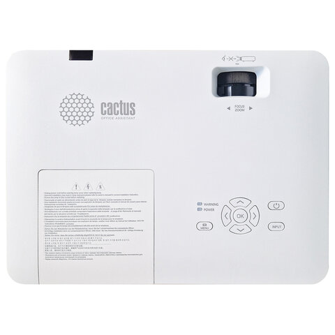 Проектор CACTUS CS-S1. WT, 3 LCD, 1024×768, 16:9, 4:3, 34000 лм, 15000:1, 3.06 кг