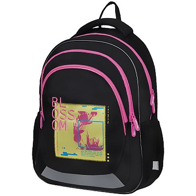 Рюкзак Berlingo Bliss «Blossom» 40×29×19см, 3 отделения, 2 кармана, анатомическая ЭВА спинка