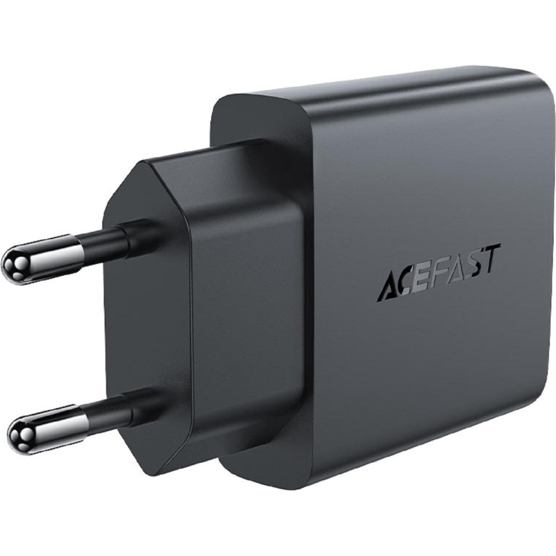 Зарядное устройство ACEFAST A69 PD30W GaN (USB-A+USB-C), сетевое, черный